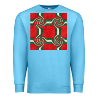 Ocean Blue retro christmas seamless pattern Premium Sweatshirt - BundleAndBundleShop