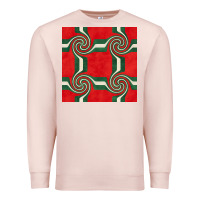 Pale Pink retro christmas seamless pattern Premium Sweatshirt - BundleAndBundleShop