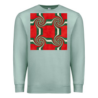 Seafoam retro christmas seamless pattern Premium Sweatshirt - BundleAndBundleShop
