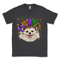 Smoke mardi gras hat white pomeranian Classic Tee - RanaPortraitStore