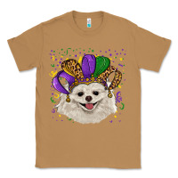 Toasted Coconut mardi gras hat white pomeranian Classic Tee - RanaPortraitStore