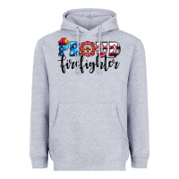 Heather Grey proud firefighter Heavyweight Hoodie - HRA Design Shop