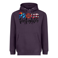 Plum proud firefighter Heavyweight Hoodie - HRA Design Shop