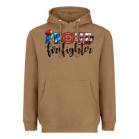 Toasted Coconut proud firefighter Heavyweight Hoodie - HRA Design Shop