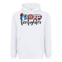 White proud firefighter Heavyweight Hoodie - HRA Design Shop