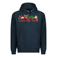 Navy christmas squad Premium Hoodie - MaliasSmallBusiness
