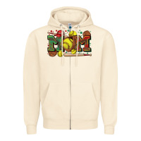 Sandshell mom softball Zipper Hoodie - Zillion Design Studio