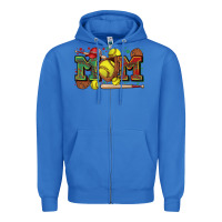 True Royal mom softball Zipper Hoodie - Zillion Design Studio
