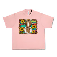 Salmon goat daisy sunflowers leopard serape glitter Urban Heavy Tee - Artiststas