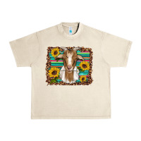 Sandshell goat daisy sunflowers leopard serape glitter Urban Heavy Tee - Artiststas