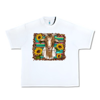 White goat daisy sunflowers leopard serape glitter Urban Heavy Tee - Artiststas