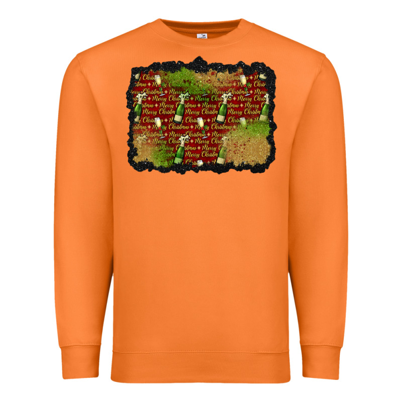Christmas Champagne Background Premium Sweatshirt by BundleAndBundleShop | Teevron