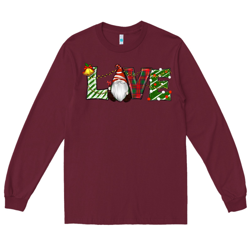 Christmas Love Gnome Long Sleeve Tee by RanaPortraitStore | Teevron