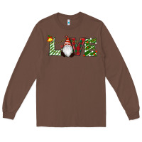 Chestnut Christmas Love Gnome Long Sleeve Tee - RanaPortraitStore