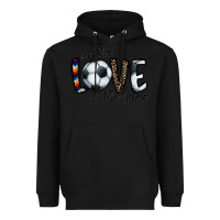 Black for the love of the game socer Heavyweight Hoodie - CowhideDigitalArt