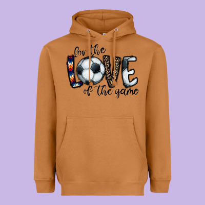 For The Love Of The Game Socer Heavyweight Hoodie Designed By Cowhidedigitalart