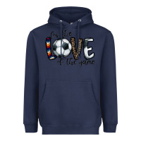 Navy for the love of the game socer Heavyweight Hoodie - CowhideDigitalArt