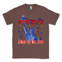 Chestnut America home of the free Classic Tee - texasbilliewilder