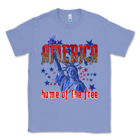 Colony Blue America home of the free Classic Tee - texasbilliewilder