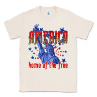Natural America home of the free Classic Tee - texasbilliewilder