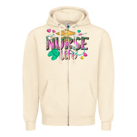 Sandshell nurse life Zipper Hoodie - texasbilliewilder