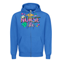 True Royal nurse life Zipper Hoodie - texasbilliewilder