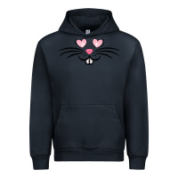 Navy bunny face easter Urban Hoodie - MaliasSmallBusiness