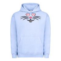 Pigment Grape Ice bunny face easter Urban Hoodie - MaliasSmallBusiness