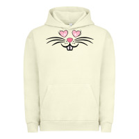 Pigment Pistachio bunny face easter Urban Hoodie - MaliasSmallBusiness