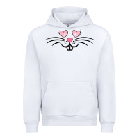 White bunny face easter Urban Hoodie - MaliasSmallBusiness