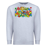 Heather Grey autism mama Premium Sweatshirt - Artiststas