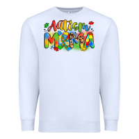 White autism mama Premium Sweatshirt - Artiststas