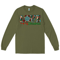Army Green Christmas Love Windmill Long Sleeve Tee - RanaPortraitStore