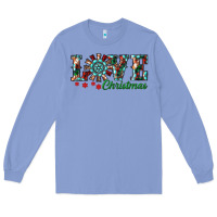 Colony Blue Christmas Love Windmill Long Sleeve Tee - RanaPortraitStore