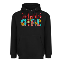 Black firefighter son girl Heavyweight Hoodie - HRA Design Shop