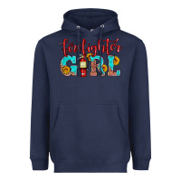 Navy firefighter son girl Heavyweight Hoodie - HRA Design Shop