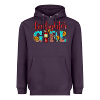 Plum firefighter son girl Heavyweight Hoodie - HRA Design Shop