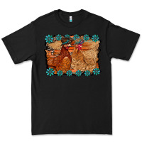 Black chicken western Premium Tee - RacoonDesign