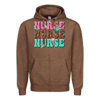Chestnut nurse nurse nurse Zipper Hoodie - texasbilliewilder