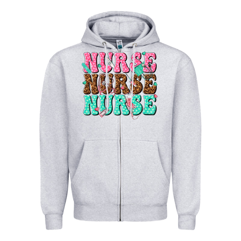 Nurse Nurse Nurse Zipper Hoodie by texasbilliewilder | Teevron