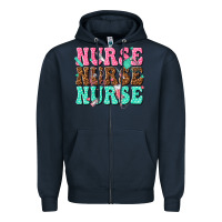 Navy nurse nurse nurse Zipper Hoodie - texasbilliewilder