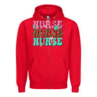 Red nurse nurse nurse Zipper Hoodie - texasbilliewilder