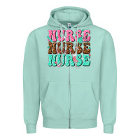 Seafoam nurse nurse nurse Zipper Hoodie - texasbilliewilder
