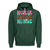 Sports Green nurse nurse nurse Zipper Hoodie - texasbilliewilder