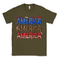 Army Green America america america fourth of july Classic Tee - texasbilliewilder