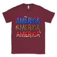 Burgundy America america america fourth of july Classic Tee - texasbilliewilder