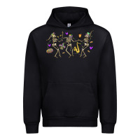 Black dancing skeletons mardi gras Urban Hoodie - MaliasSmallBusiness
