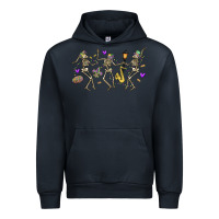 Navy dancing skeletons mardi gras Urban Hoodie - MaliasSmallBusiness