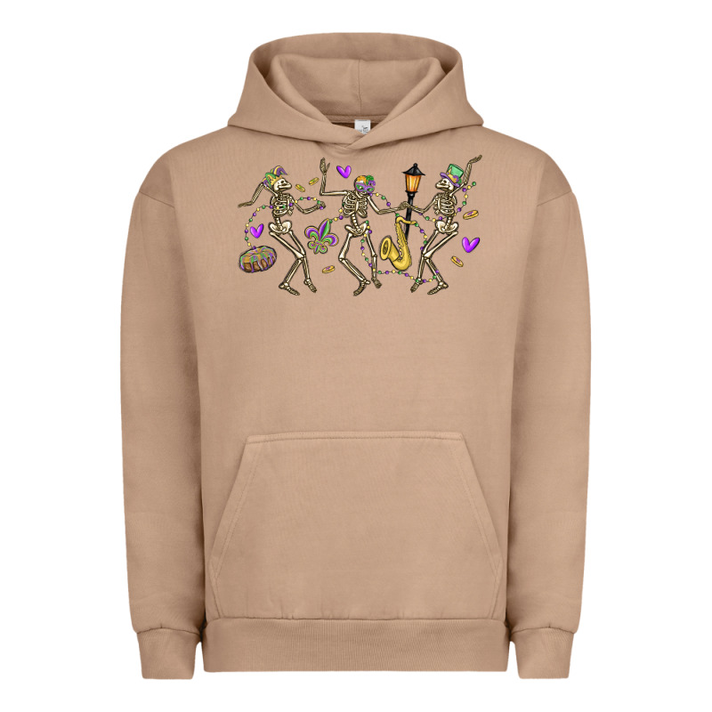 Dancing Skeletons Mardi Gras Urban Hoodie by MaliasSmallBusiness | Teevron