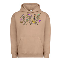 Pigment Burro dancing skeletons mardi gras Urban Hoodie - MaliasSmallBusiness